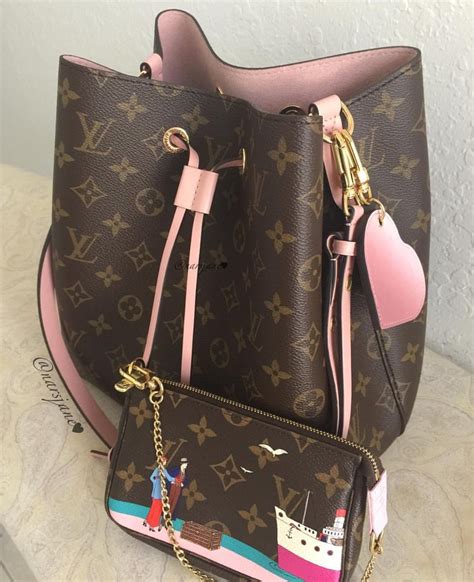 pink and black louis vuitton bag